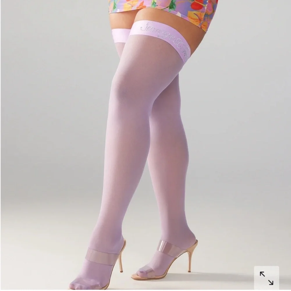 Savage X Fenty Purple Lite Stay Up Thigh Highs